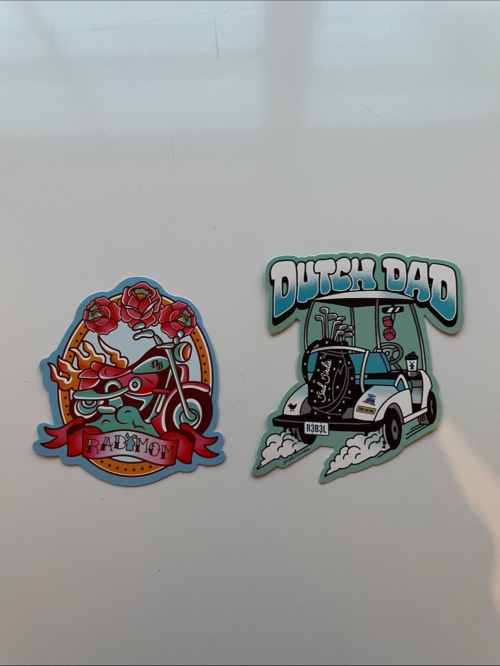 Dutch Bros Mom Dad Stickers